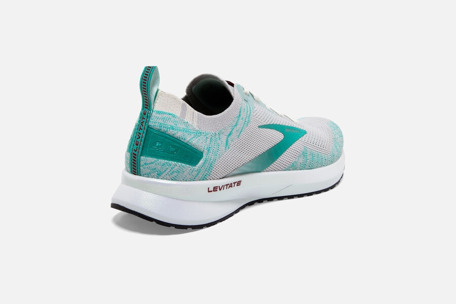 Brooks Israel Levitate 4 Road Running Shoes Womens - Grey/Turquoise - JPR-982374